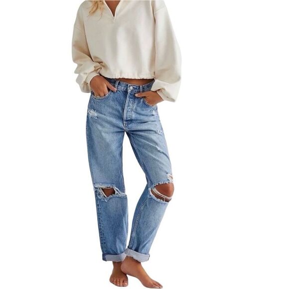 Boyish The Toby Relaxed Tapered Blue Jeans Size 29 - Picture 1 of 13